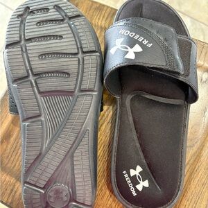 Under Armour Black Freedom Slide Sandals